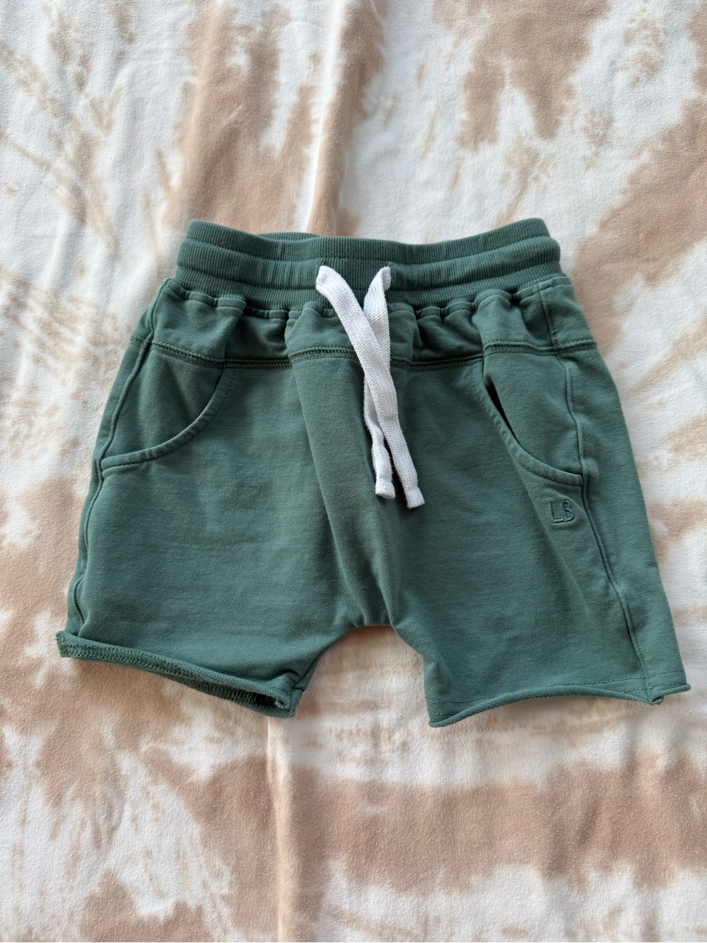 Little Bipsy Green Drawstring Kids Shorts 3T-4T